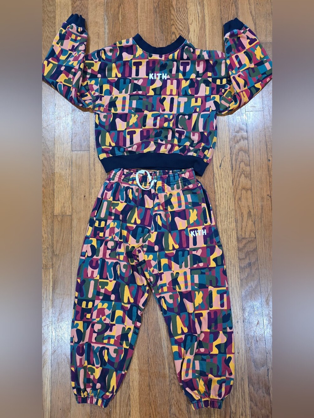 KITH Multicolor Logo Print Hoodie & Jogger Set